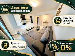 2 Camere Decomandate | Parcare Acoperită Inclusă | Metrou 5 Minute | Comision 0%