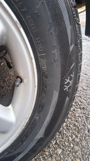Jante de aluminiu pentru Mercedes vito anvelope de iarna în stare bună  - imagine 6