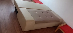 Vand canapea extensibila crem cu bej