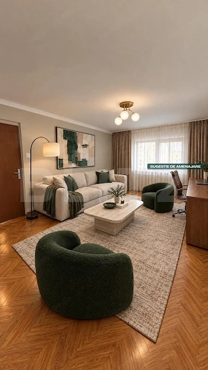 Apartament 2 camere, 56 mp, decomandat, zona Nicolina, str.Clopotari  - imagine 4