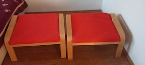 Vand 2 buc. taburete pentru picioare Ikea