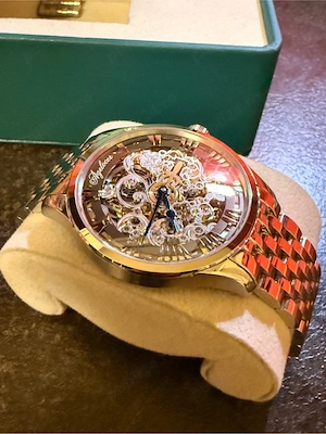 Ceas Agelocer Original skeleton, nepurtat, set complet