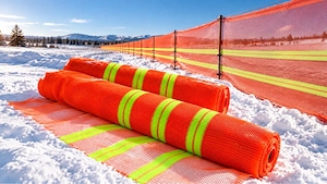 Plasă Parazăpezi Monofilament HDPE   1   50 M, Portocaliu-Galben