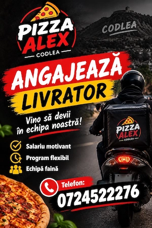 Pizza Alex Codlea angajeaza livrator