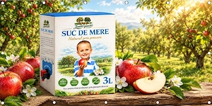 Suc mere natural 3 litri