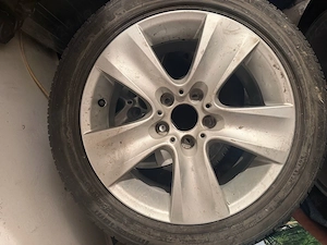 Vând 4 jante originale BMW X1 E84 R17 cu anvelope de vară - imagine 2