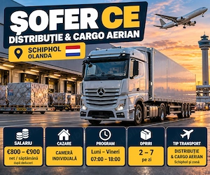Soferi C CE Olanda 3.000 4.000   NET Cazare asigurata - imagine 4