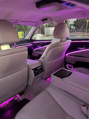 Lexus LS 600h 5.0 V8 Hybrid 445 CP | 2010 | Piele albă | Alb Perlat I Luxury - imagine 10