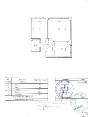 Apartament 2 camere Bragadiru 53,9mp - imagine 8
