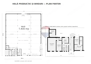 Hală de închiriat Brașov cu birouri, 240 kW și platformă betonată - imagine 8