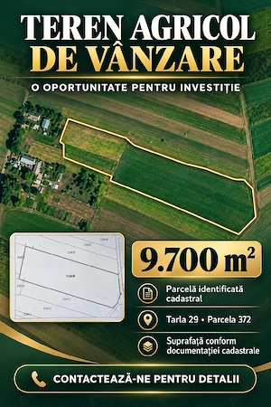 Teren intravilan +Extravilan   Super priveliște  Natura   Liniște  Accept si Variante Auto !