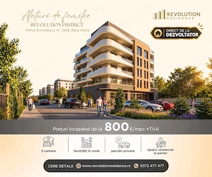 NEW! COMISION 0% - Apartamente cu 3 camere - str.Mihai Eminescu 134E, Baia Mare
