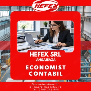 Angajam - Economist Contabil | Full-time | HEFEX SRL