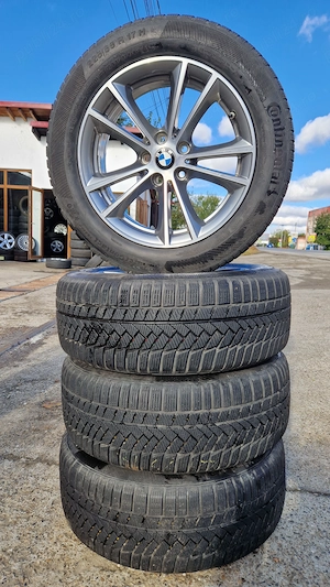 Set 4 jante originale BMW Style 236 R17 + anvelope iarnă Continental 225/55 R17