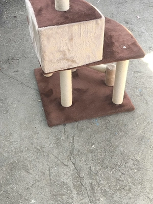 Ansamblu de joaca cu etaj pentru pisici - imagine 2