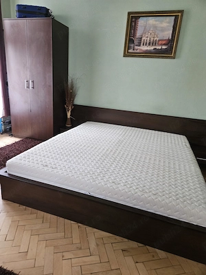 Vand dormitor pat 2 1,80 m saltea cu memorie dulap 2 usi, ,