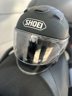 Vand casca moto open face SHOEI J-CRUISE 3 · NEGRU MAT - imagine 2