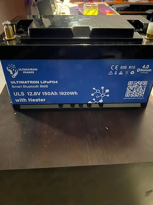 Vand Baterie litiu Ultimatron LiFePO4 12.8V 150Ah cu BMS inteligent, Bluetooth și Încălzire