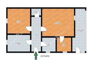 Casa 3 camere decomandate curte comuna terasa zona Hipodrom Sibiu - imagine 5
