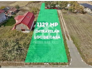 Loc de casa Jucu de Mijloc zona Panemar,  1129 mp | 14m front | asfalt