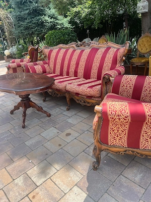 Vand canapea cu 2 fotolii model Rococo