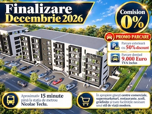 2 Camere Direct Dezvoltator|Incalzire in Pardoseala| Parcare inclusa | avans 50%