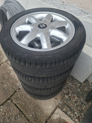 Roti de aluminiu cu cauciucuri noi 195/50R15
