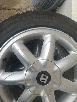 Roti de aluminiu cu cauciucuri noi 195/50R15 - imagine 3