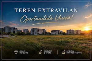 Teren Extravilan - Mosnita Noua - 10.000mp - Toate Utilitatile - str. asfaltata