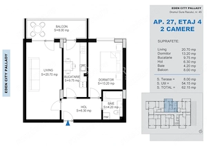 2 Camere decomandate | Mutare Rapida | Comision 0% | Pallady  - imagine 2