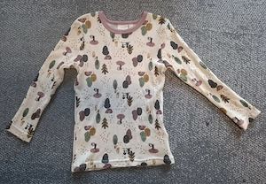 Bluza merinos Name It bej, masura 104 (4 ani)