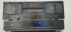 Dublu Caseta Deck TEAC W-750R Auto Reverse Dolby HX Pro Vu-Metre Digitale