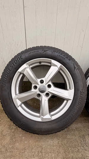 Jante Audi 5x112 R17 + anvelope iarna Bridgestone Blizzak 225 60 17 - imagine 9