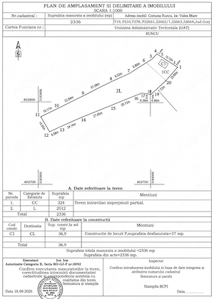 Vând teren 2336 mp, cu casă tradițională și livada în comuna Runcu, satul Valea Mare - imagine 7