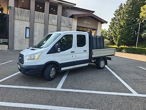 Vand Ford Transit doublecab (cabina dubla) cu platforma - imagine 6