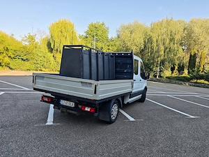 Vand Ford Transit doublecab (cabina dubla) cu platforma - imagine 3