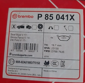 Placute Frana Brembo- Fabia , Seat , Polo - imagine 2