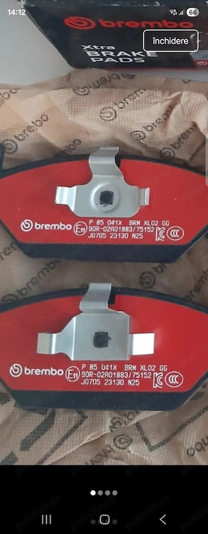 Placute Frana Brembo- Fabia , Seat , Polo - imagine 5