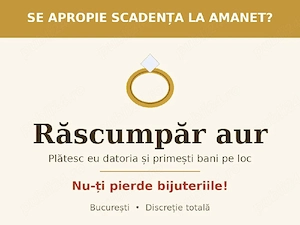 *Răscumpăr aur de la amanet   nu-ți pierde bijuteriile!*