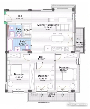 PRETURI PROMO ! Apartament de 4 camere, imobil nou, preturi de la 2300 EUR/mp ! - imagine 4