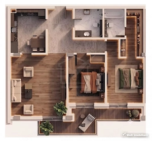 PRETURI PROMO ! Apartament de 2 camere, imobil nou, preturi de la 2300 EUR/mp ! - imagine 3