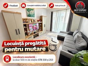 Apartament 2 camere decomandat | Mobilat și utilat | 500 mt STB