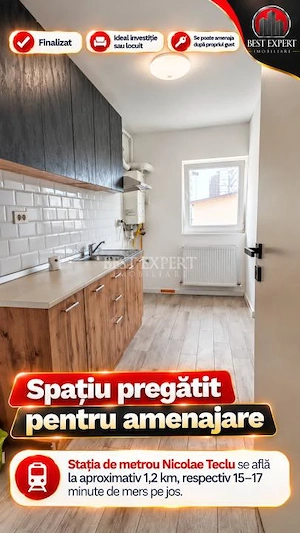 Apartament cu 2 Camere Decomandate| Centrală | Drm.Gura Crivățului|Pallady