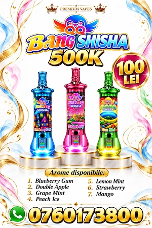 QQ BANG  500K - Vape tip țigară electronică cu diferite arome de shisha