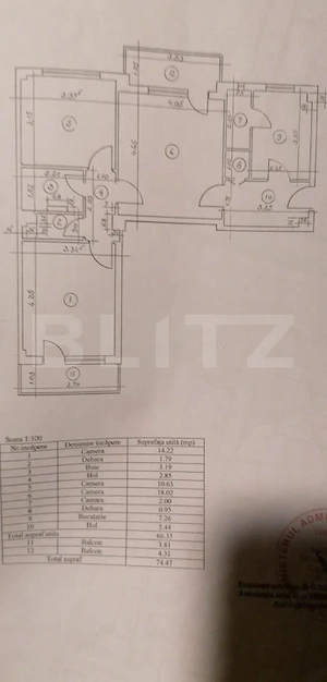 Apartament 3 camere, 76 mp, luminos, Ciric - imagine 5