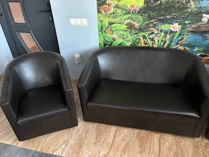 Set canapea cu doua fotolii 