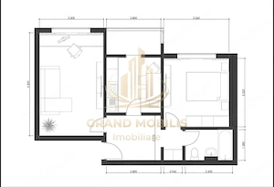 Apartament cu 2 camere de vânzare – Zona Aradului, Piața Verde