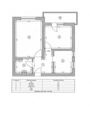 Apartament 2 Camere, decomandat, Cartier Rogerius, Str.Iza – Oradea - imagine 12