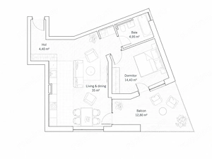 Apartament 2 camere 58,75 mp, complet mobilat si utilat | Mehala | Comision 0% - imagine 19