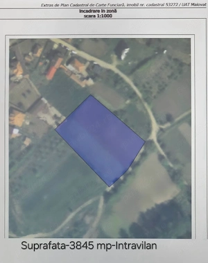 Vând teren 3845 intravilan în Sat Malovăț, Mehedinți! - imagine 2